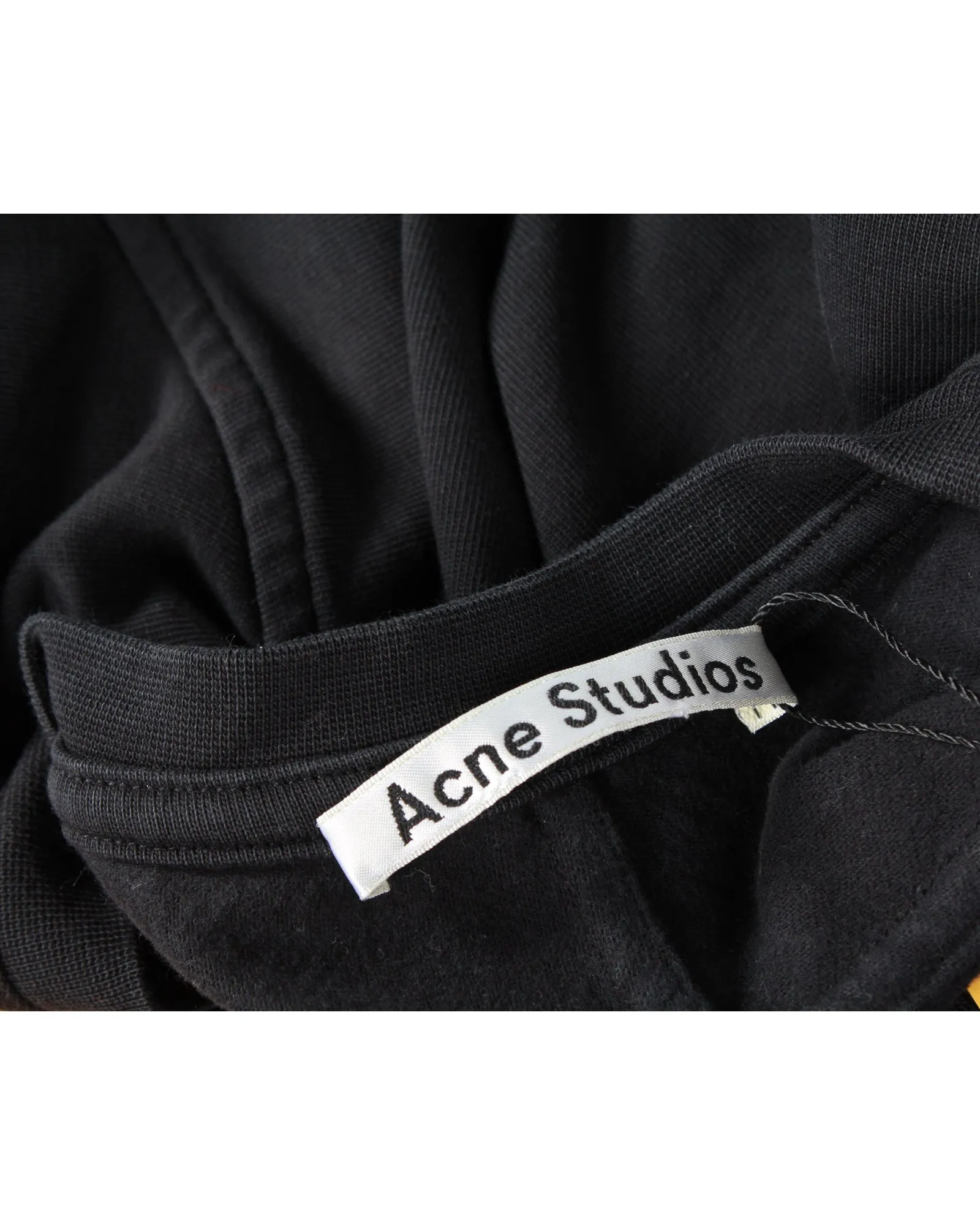 Acne Studios Piani Roundneck T-Shirt in Black Cotton