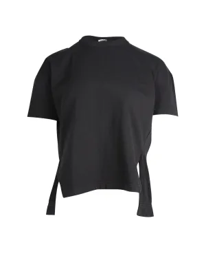 Acne Studios Piani Roundneck T-Shirt in Black Cotton