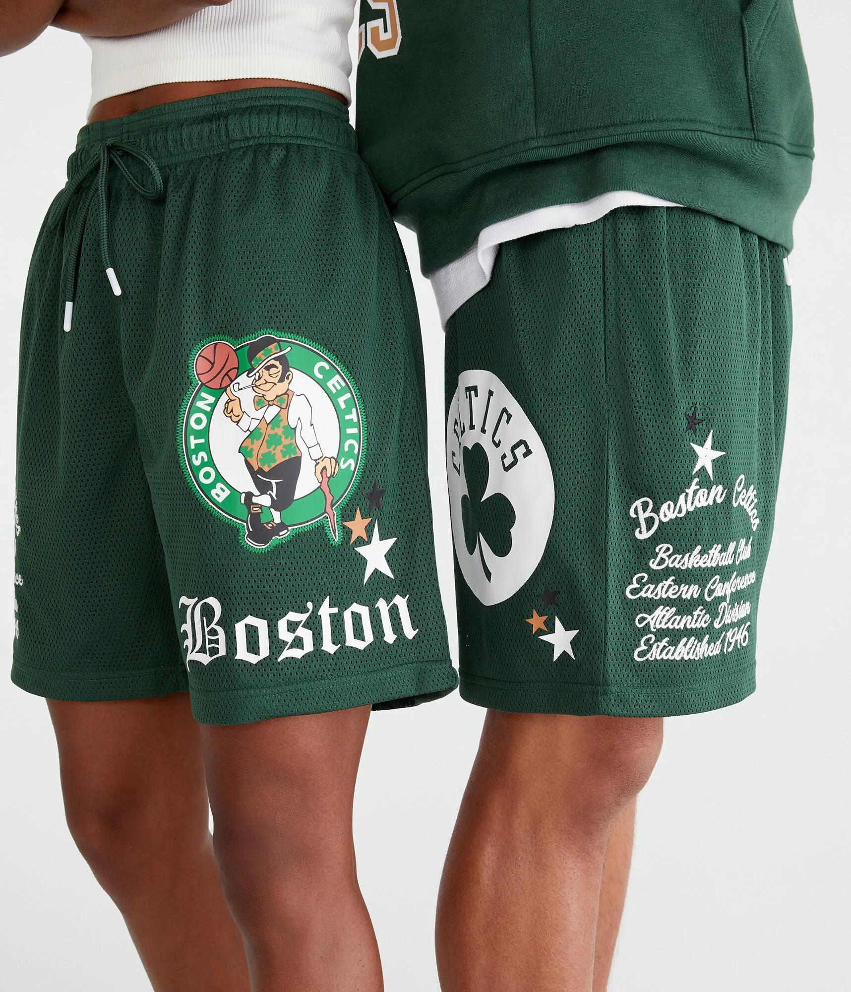 Aeropostale Boston Celtics Mesh Shorts 6"