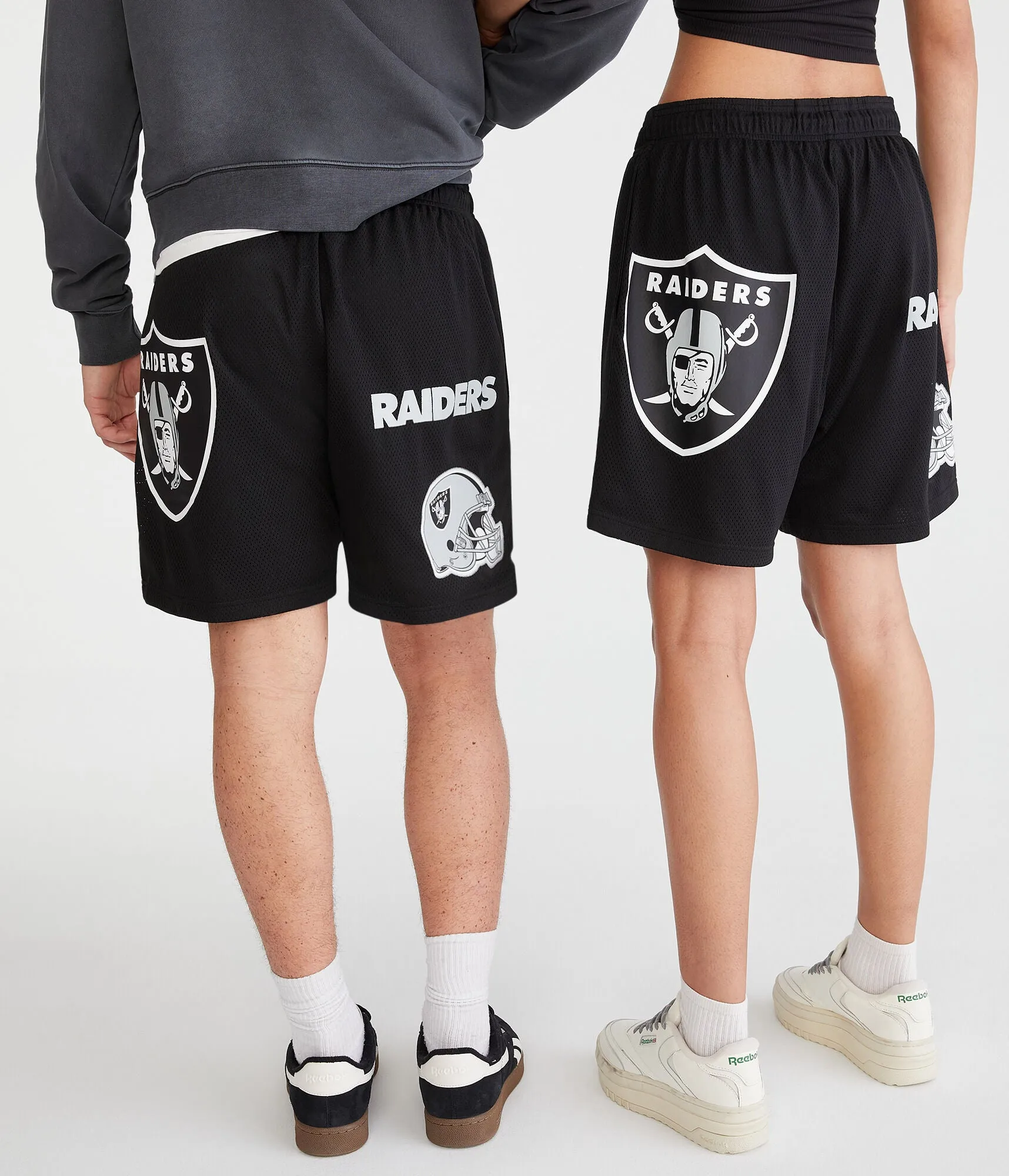 Aeropostale Las Vegas Raiders Mesh Shorts 6"