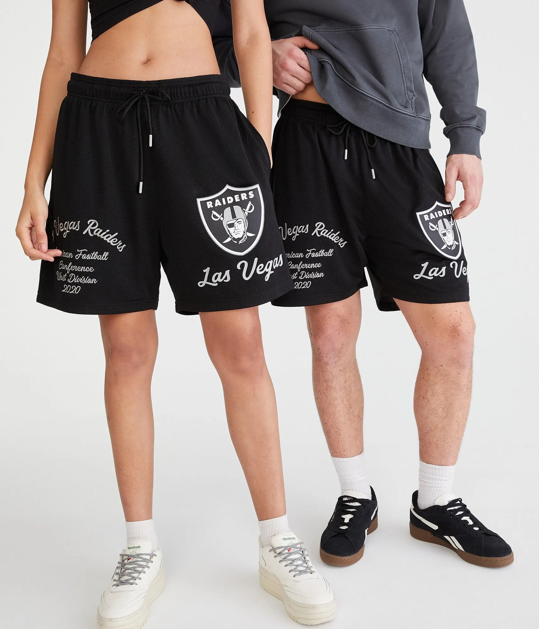 Aeropostale Las Vegas Raiders Mesh Shorts 6"