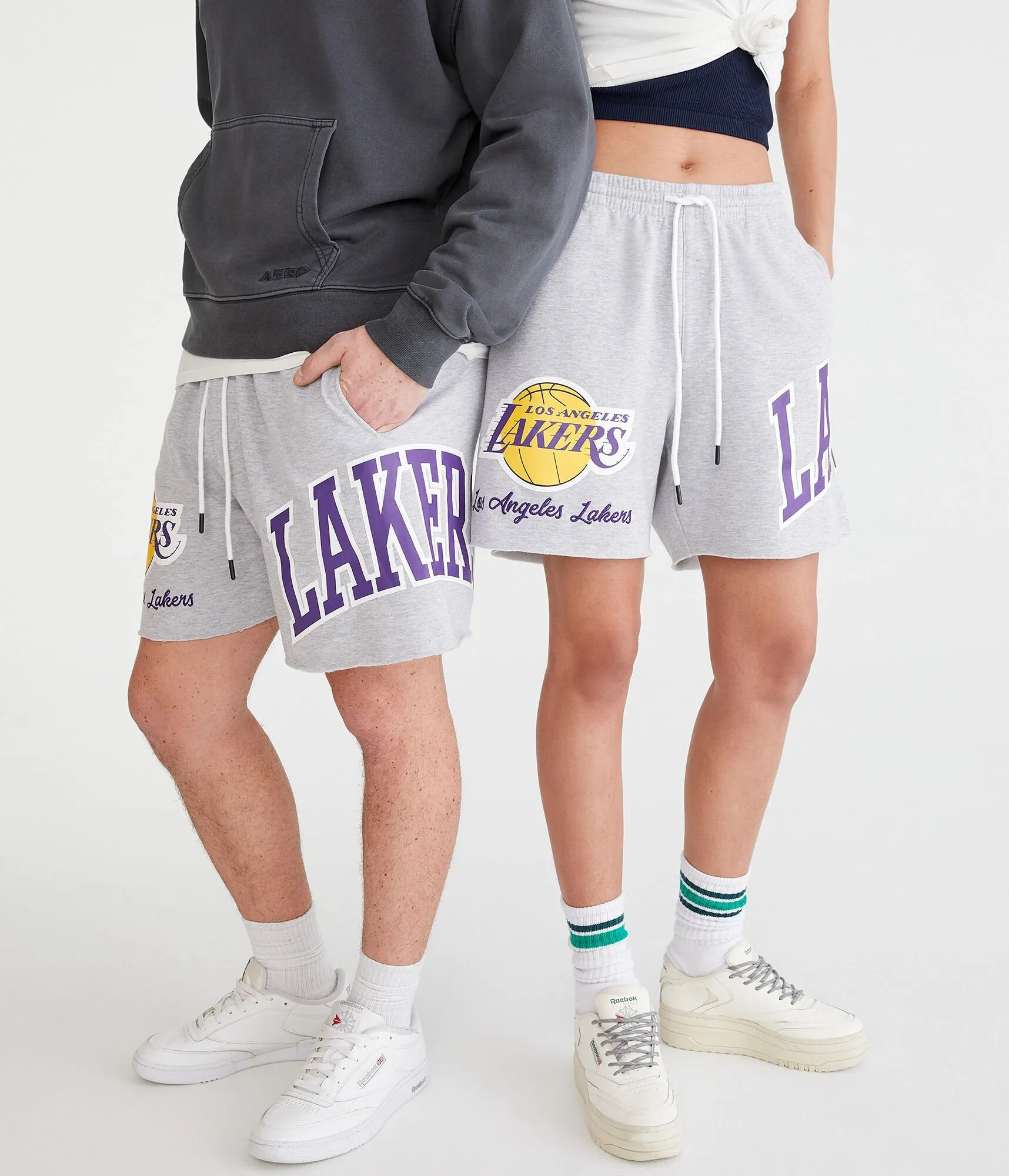 Aeropostale Los Angeles Lakers Fleece Shorts 6"