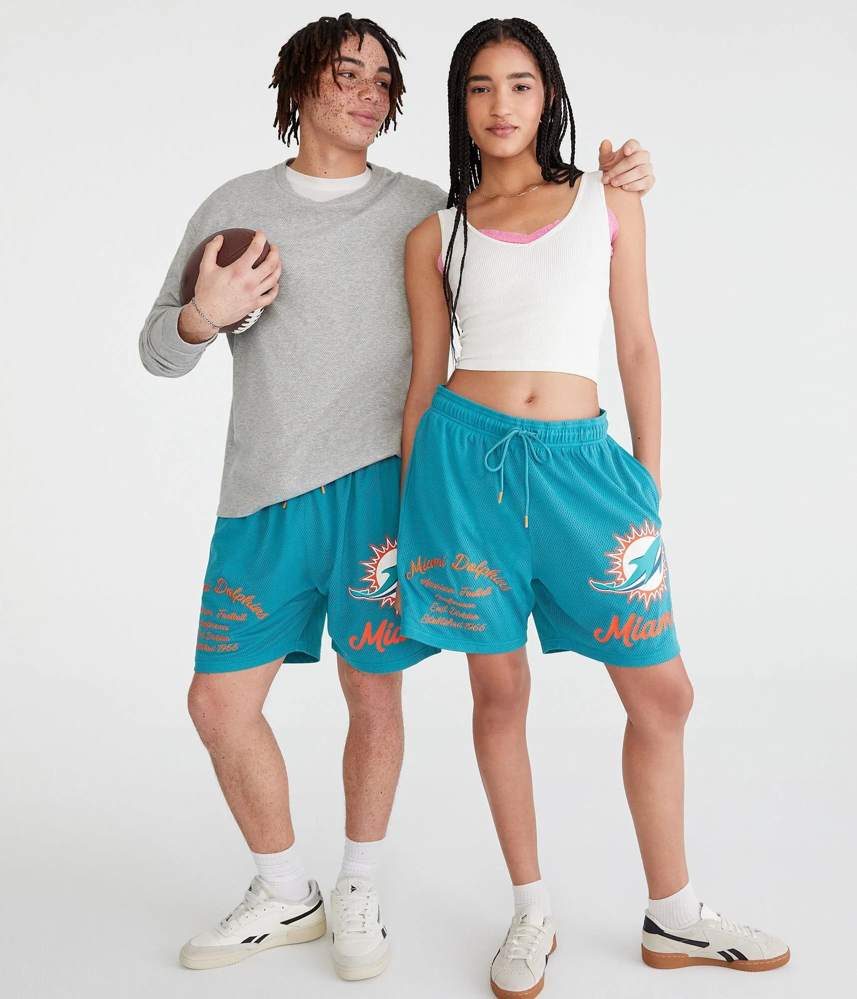 Aeropostale Miami Dolphins Mesh Shorts 6"