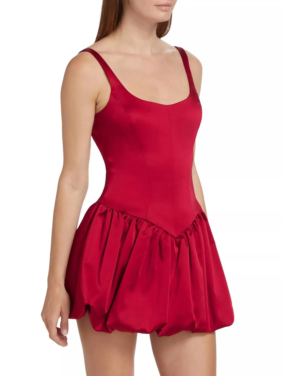 Bettina Skort Romper In Ruby
