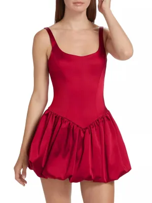 Bettina Skort Romper In Ruby