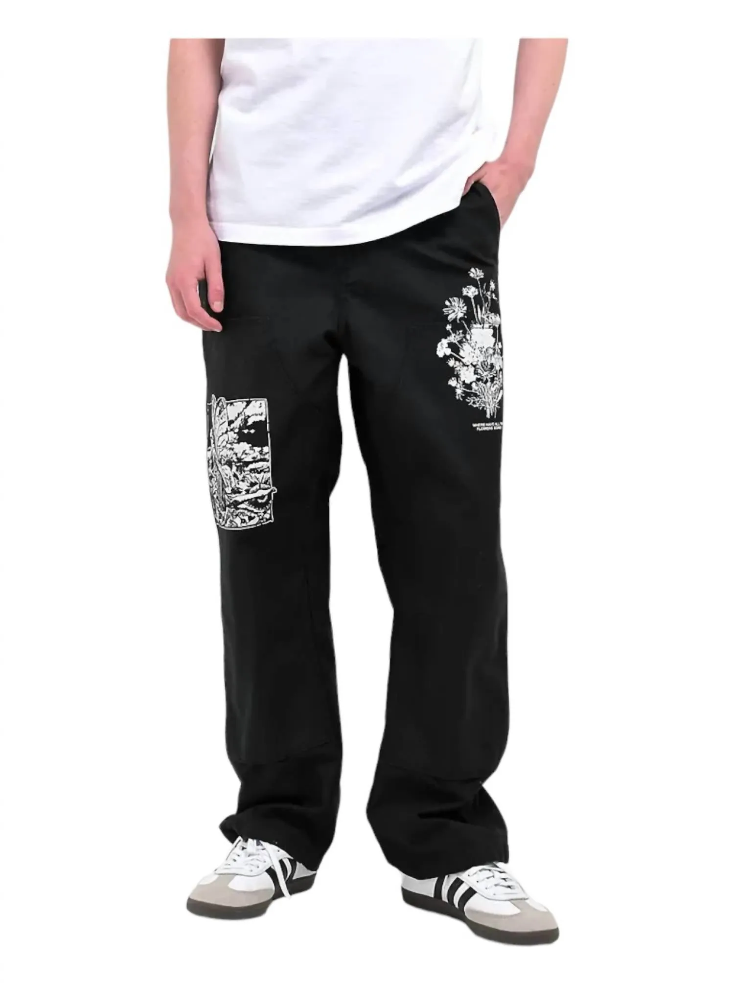 Big Timer Twill Carpenter Pants In Digital Black