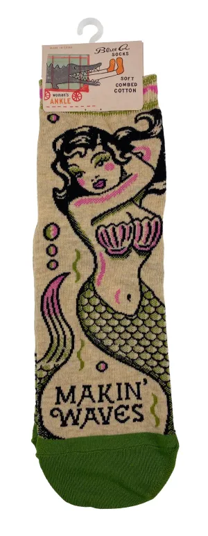 Blue Q Womens Ankle Socks - Makin' Waves