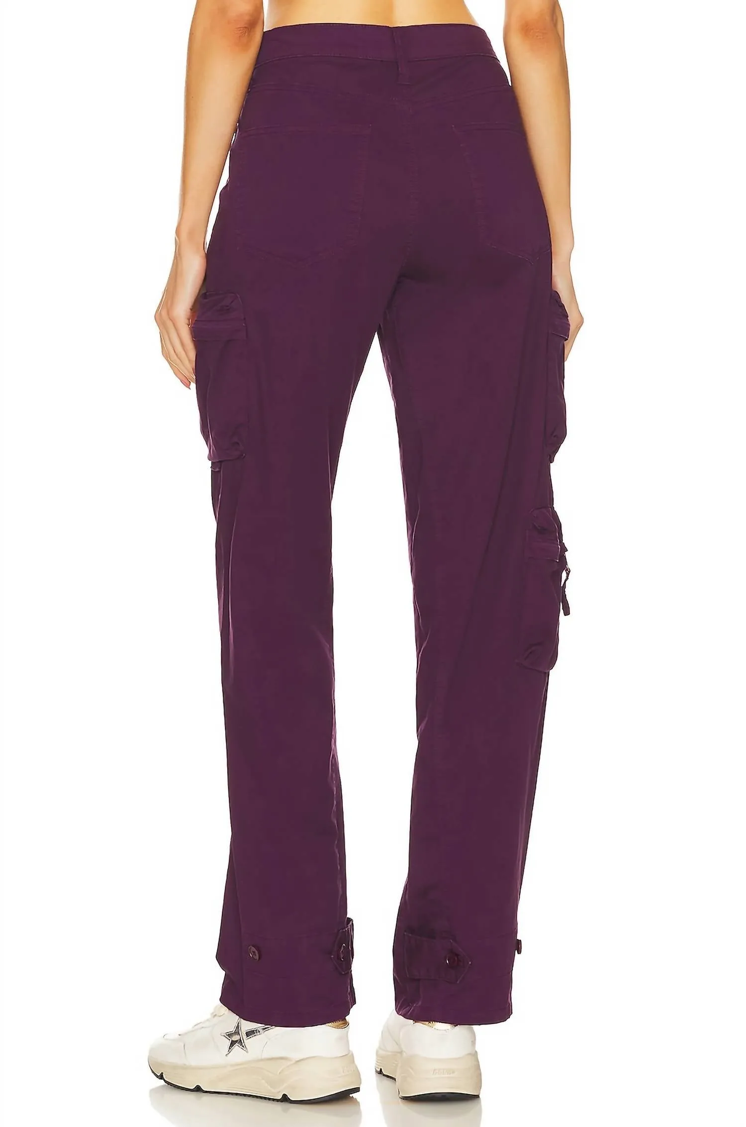 Bobbie Utility Pant In Washed Aubergine