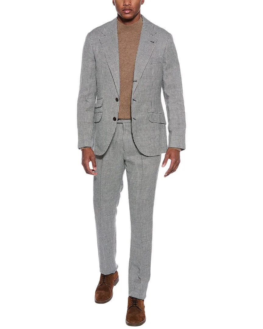 Brunello Cucinelli 2pc Wool, Linen, & Silk-Blend Suit