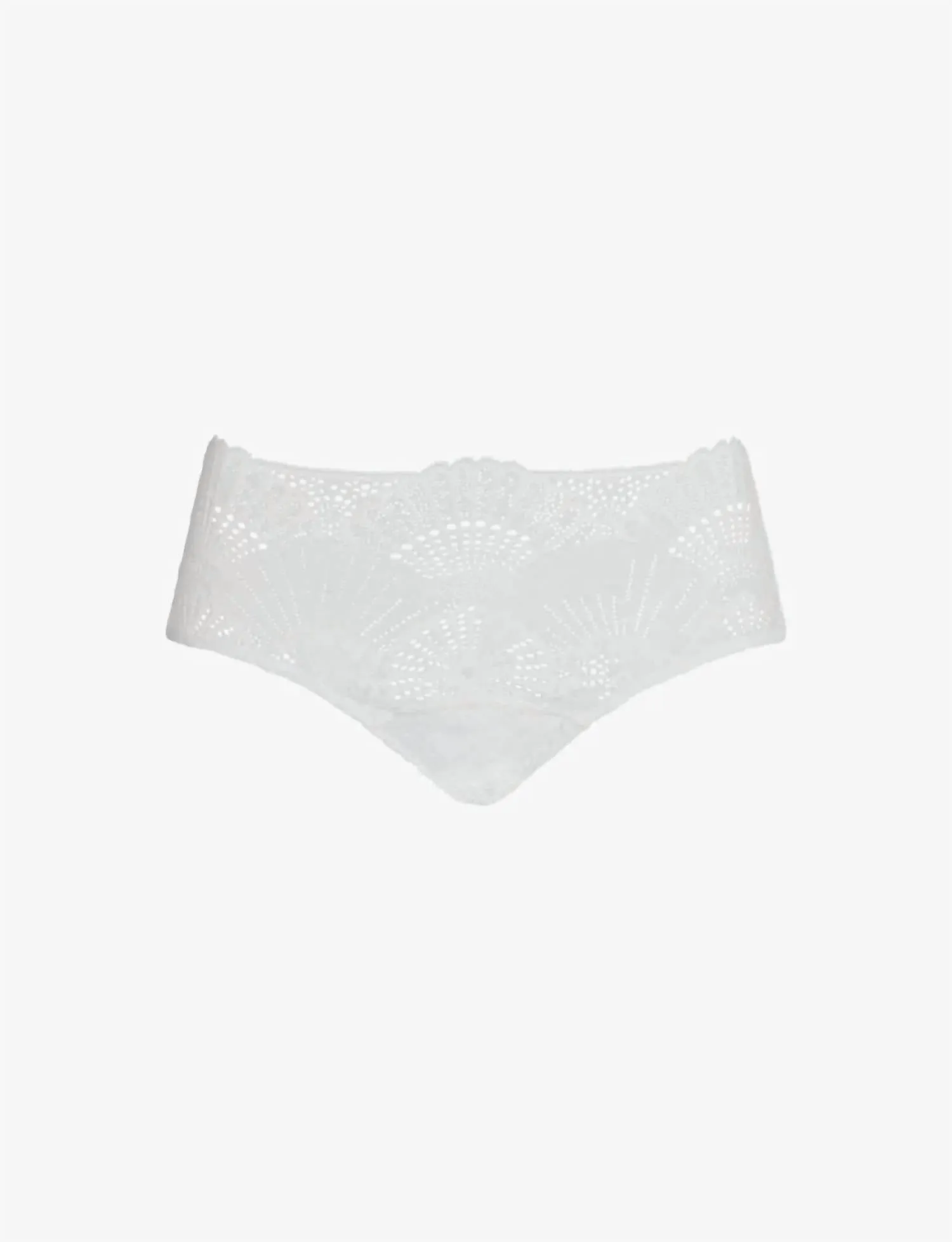 Butter   Lace Hipster Panty In White