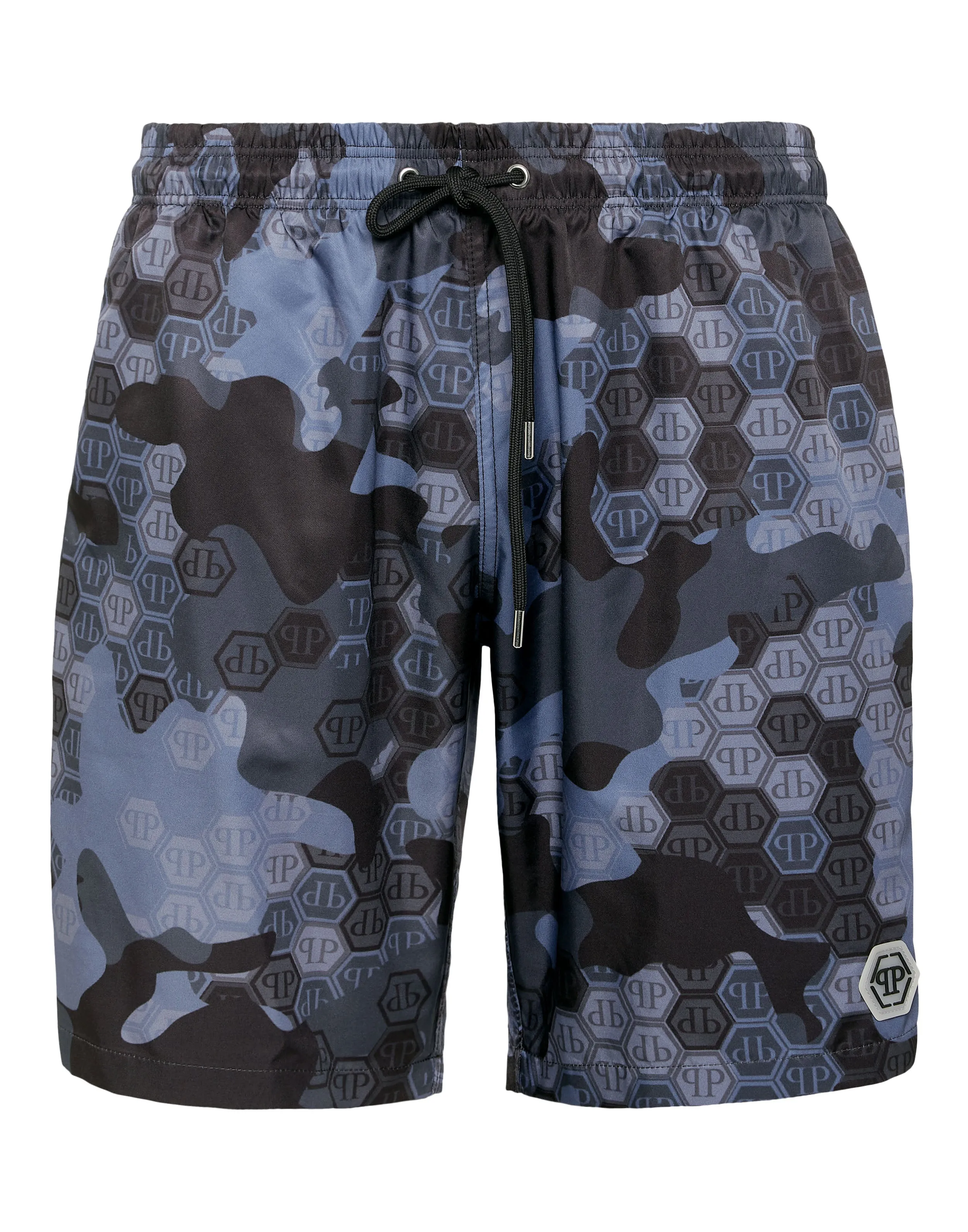 Camouflage Long Swim Boxer Monogram