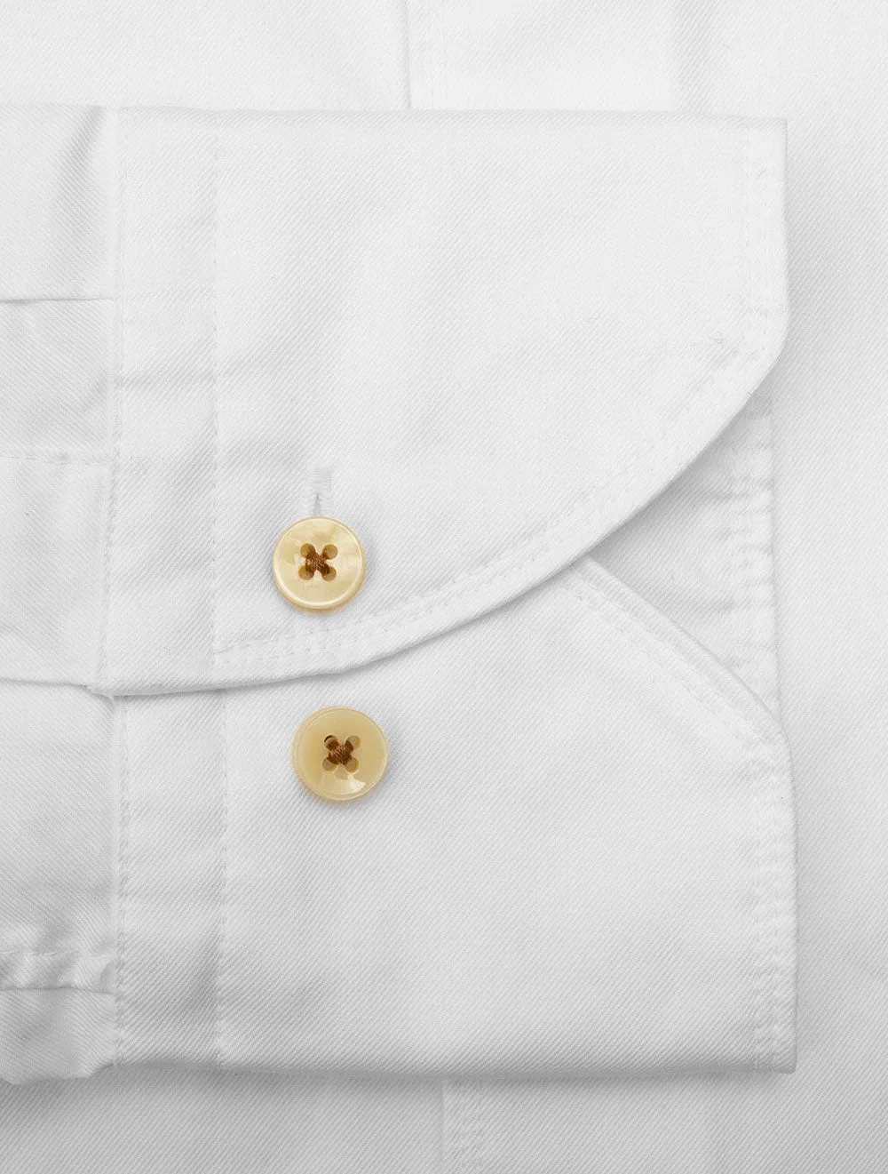 Casual Twill Shirt White