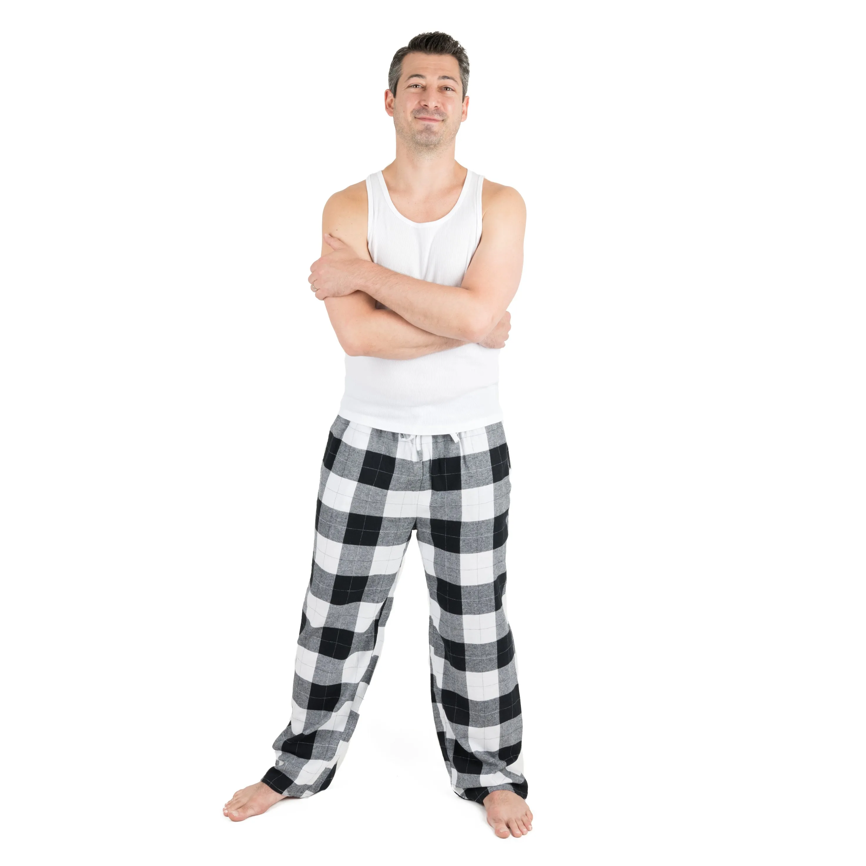 Christmas Mens Flannel Pajama Pants Plaid