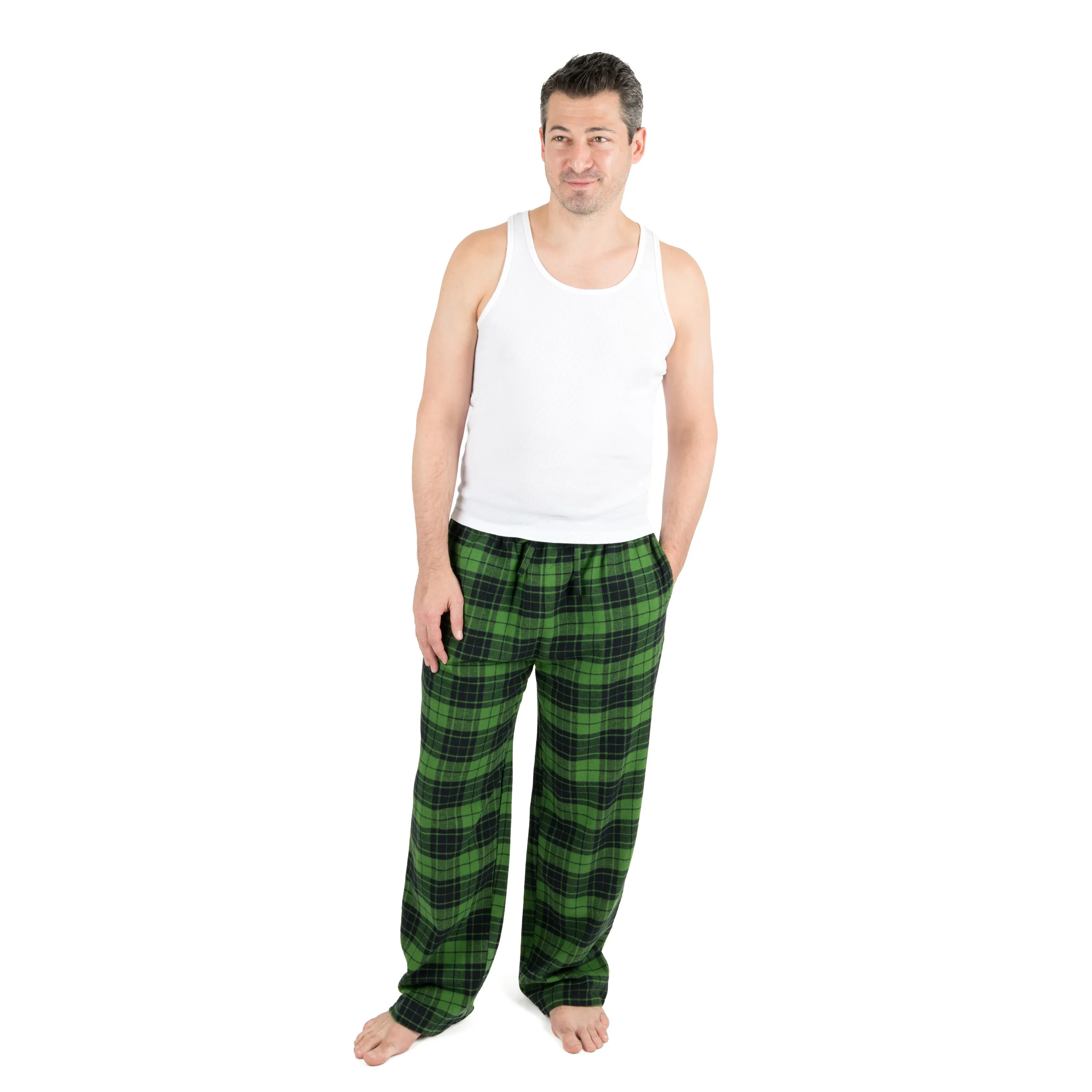 Christmas Mens Flannel Pajama Pants Plaid