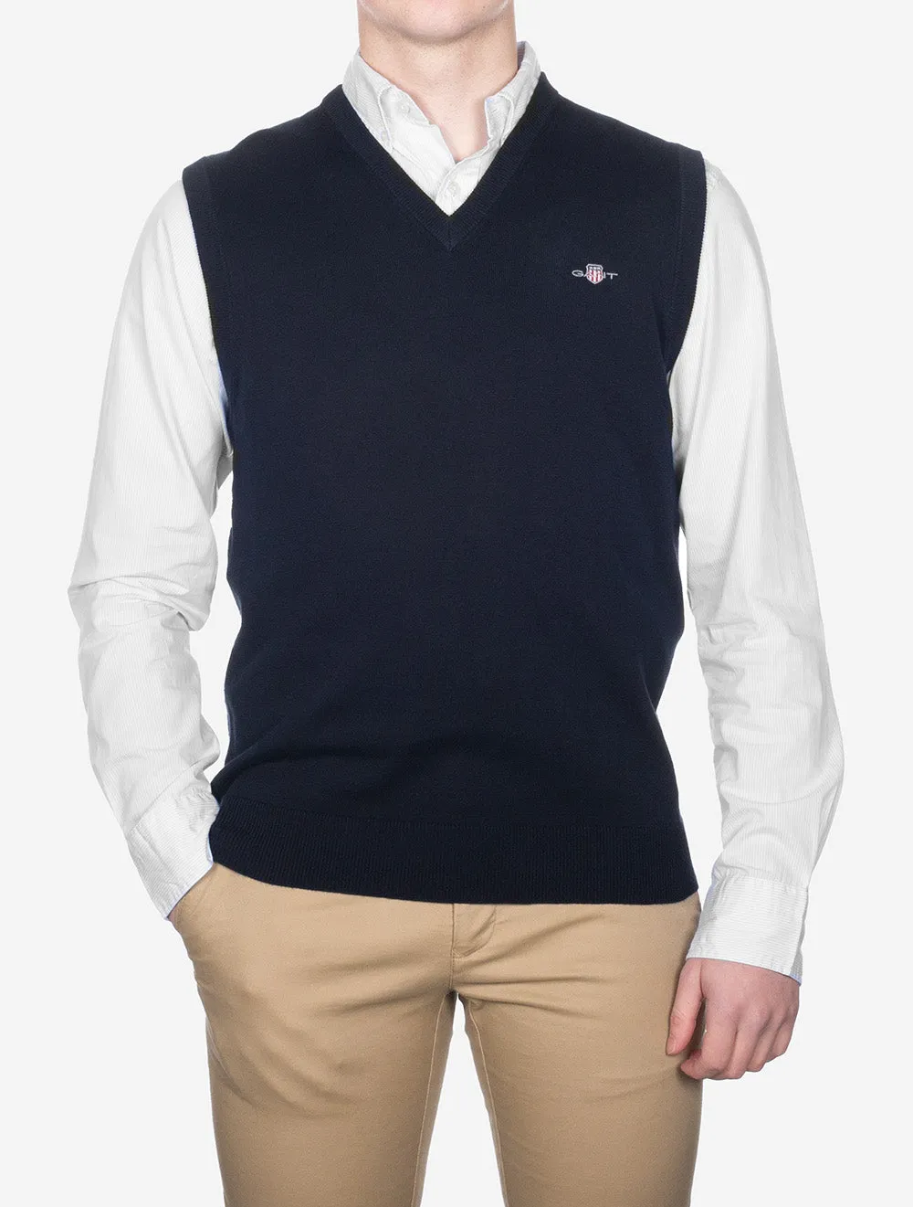 Classic Cotton Slipover Evening Blue