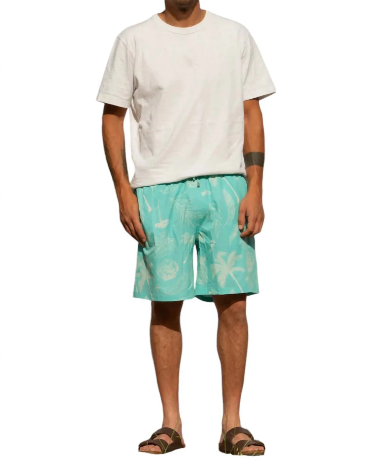 Classic Ropes Trunks In Aqua Tropics