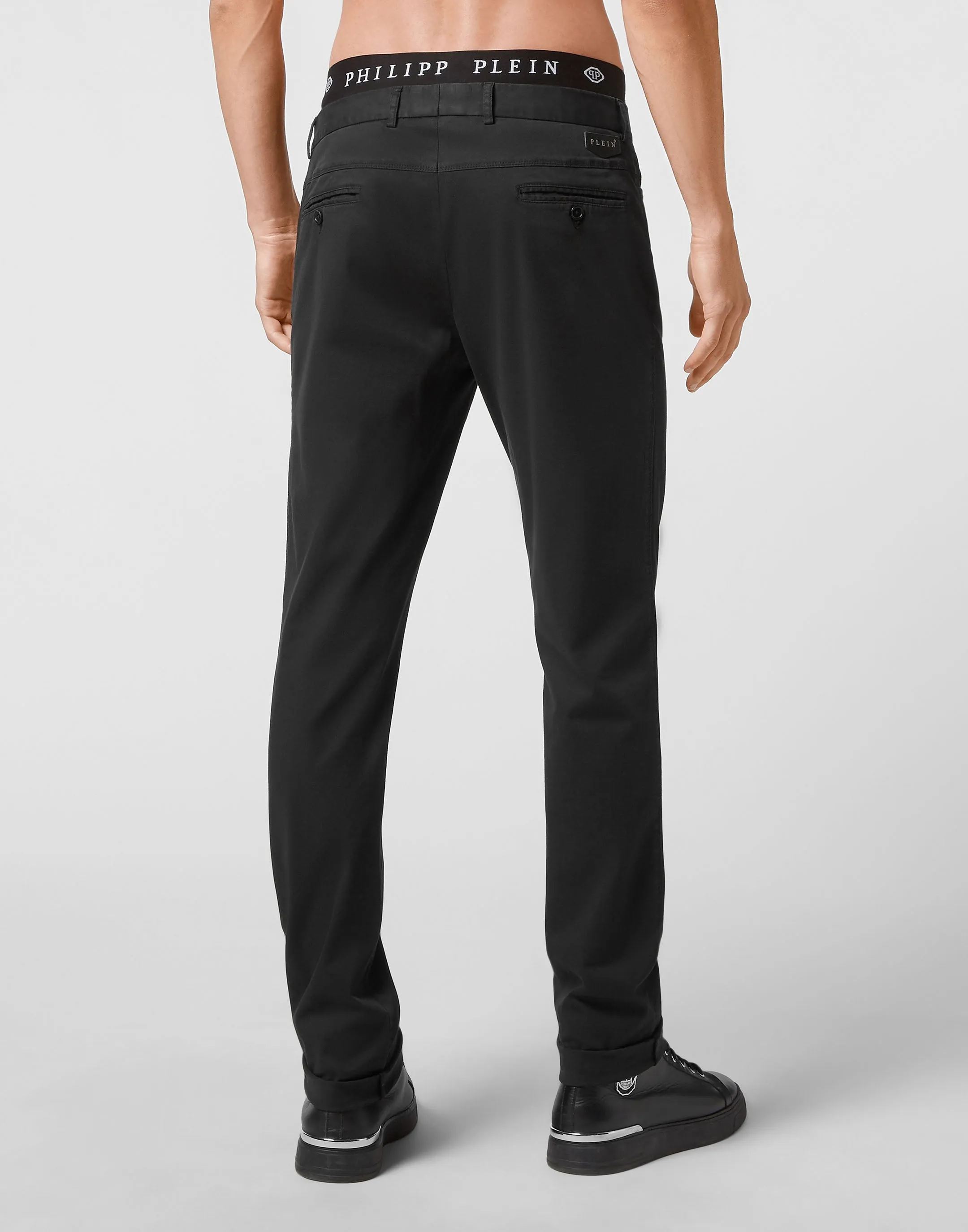 Cotton Long Trousers Chinos fit Iconic Plein