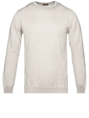 Crew Neck Knitwear Beige