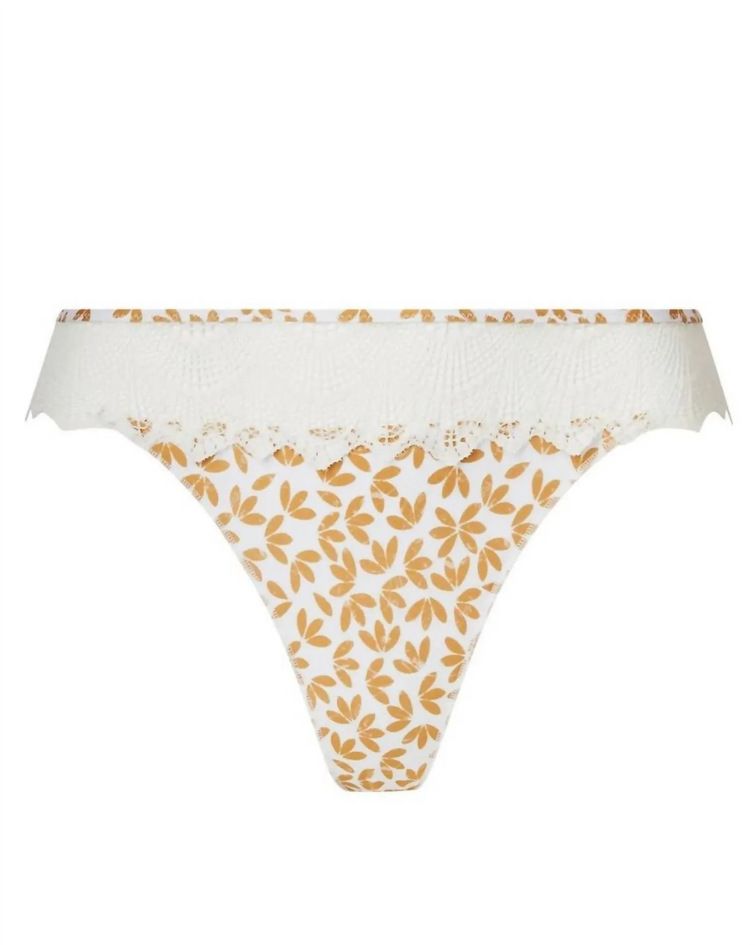 Crochet Thong In Camel Boheme