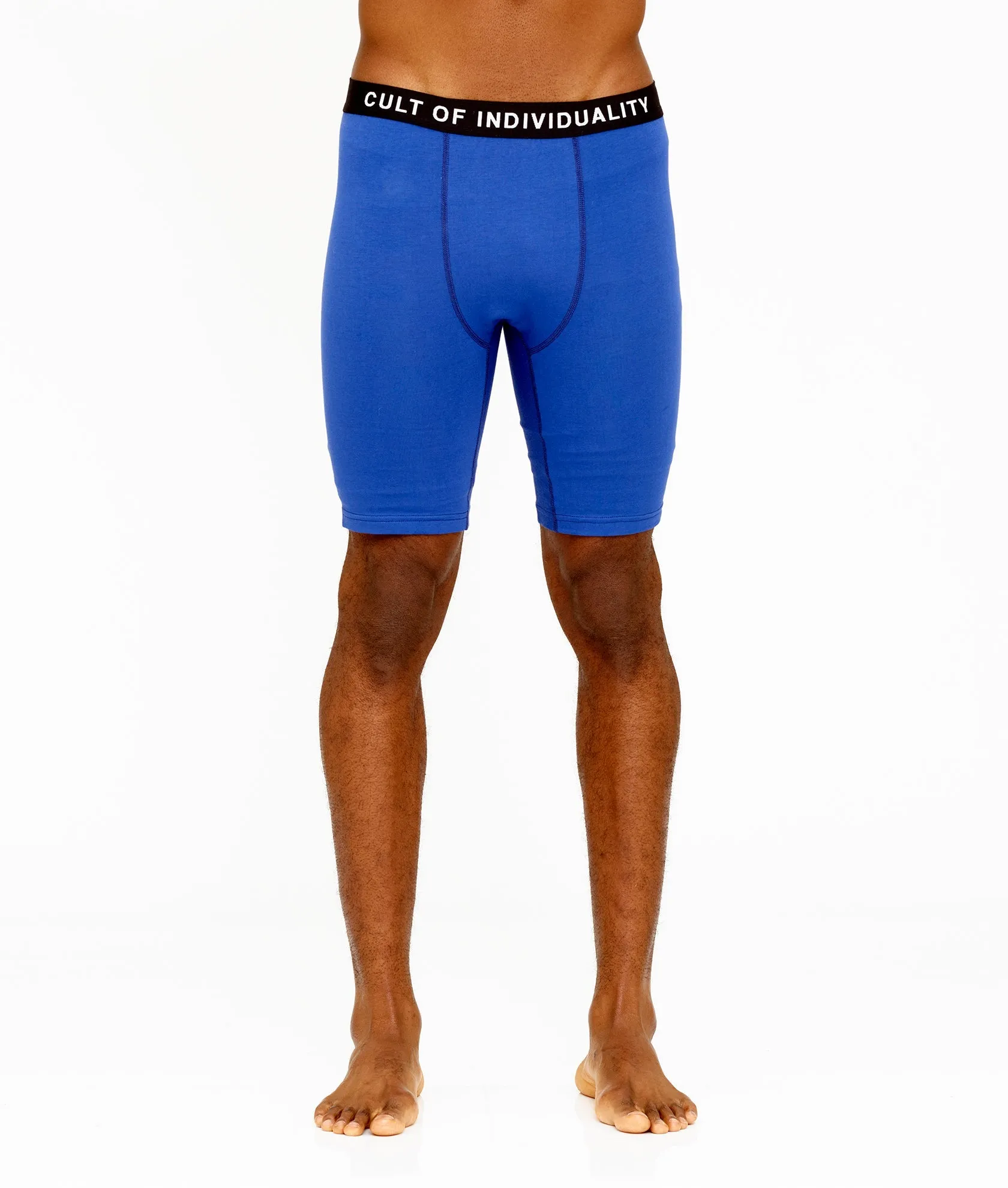 CULT BRIEFS  2 PACK "PARADISE" PRINT/SURF BLUE SOLID