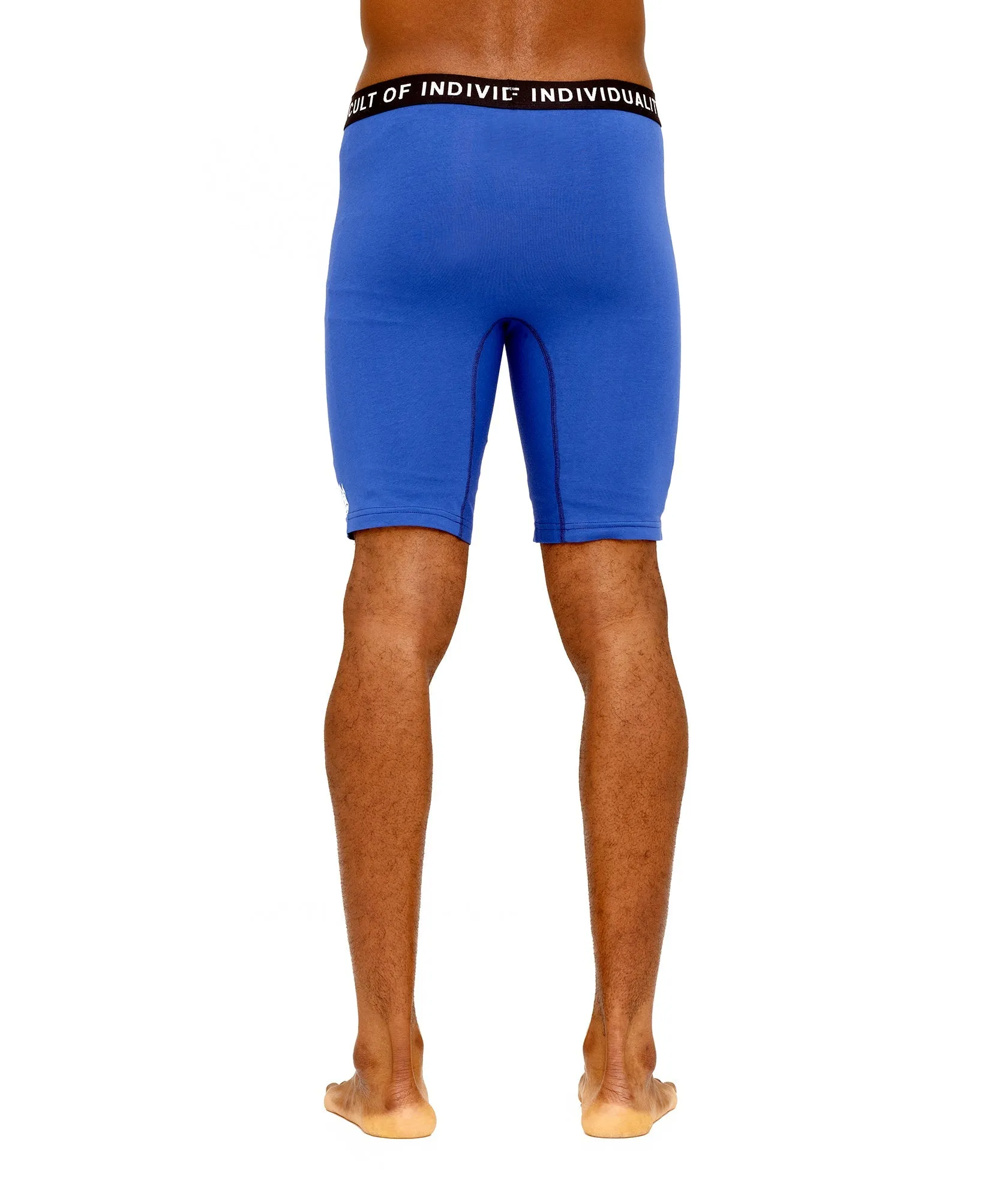 CULT BRIEFS  2 PACK "PARADISE" PRINT/SURF BLUE SOLID