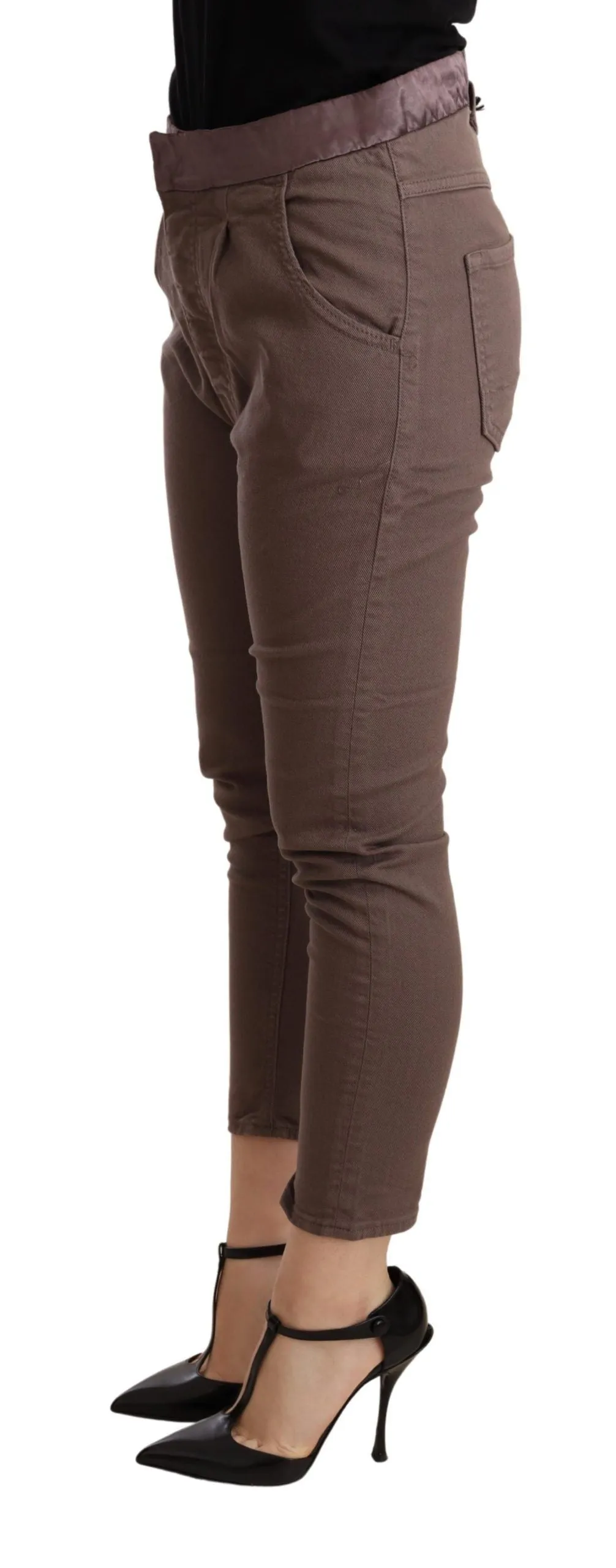 CYCLE  Mid Waist Cropped Skinny Stretch Women's Trouser
