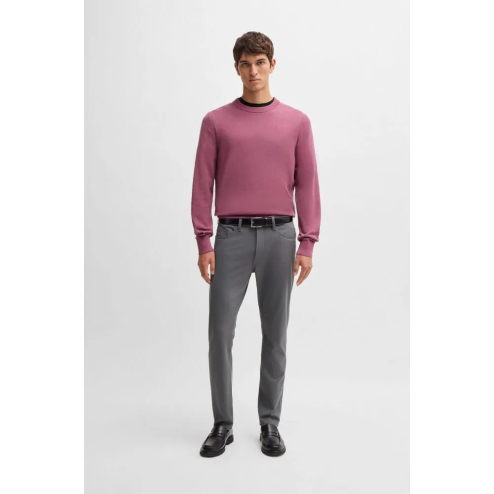 Delaware slim-fit trousers in two-tone stretch jersey