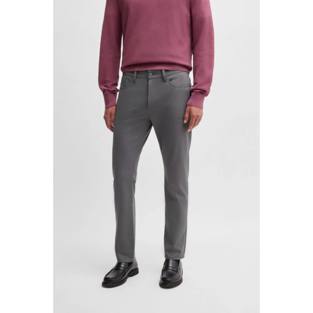 Delaware slim-fit trousers in two-tone stretch jersey