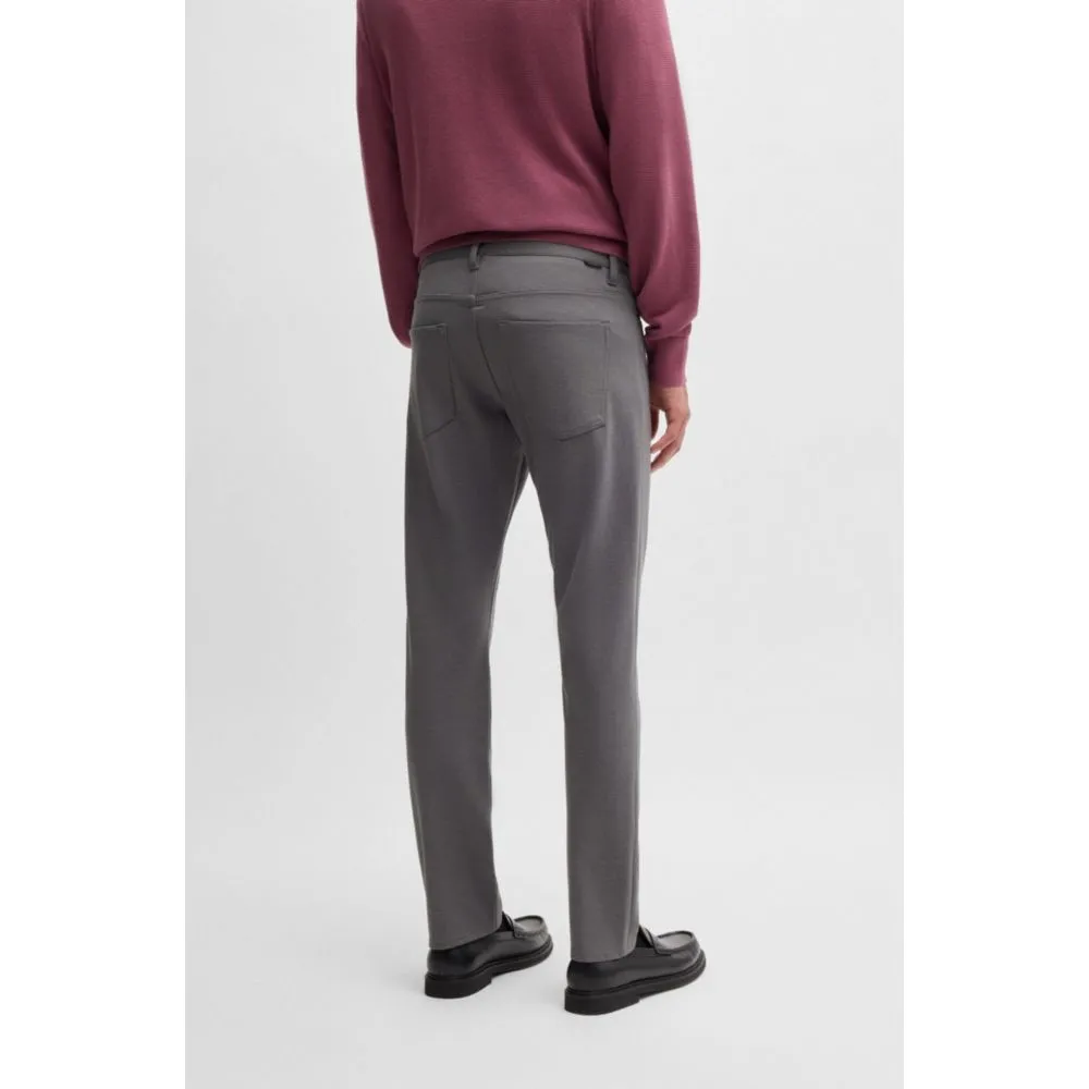 Delaware slim-fit trousers in two-tone stretch jersey
