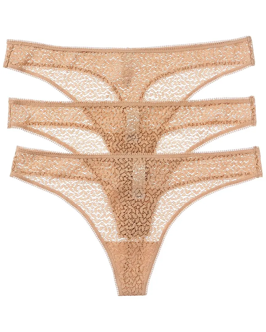 DKNY 3pk Modern Lace Thong