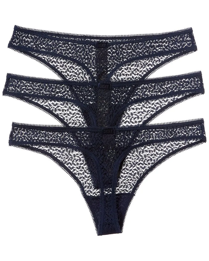 DKNY 3pk Modern Lace Thong