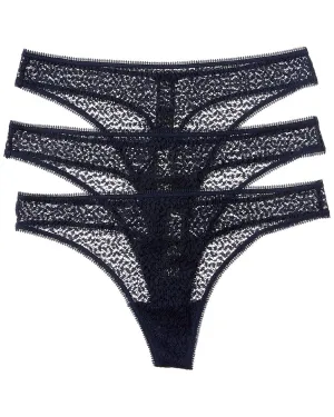 DKNY 3pk Modern Lace Thong