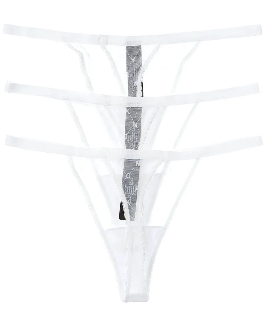 DKNY 3pk Monogram Mesh Thong