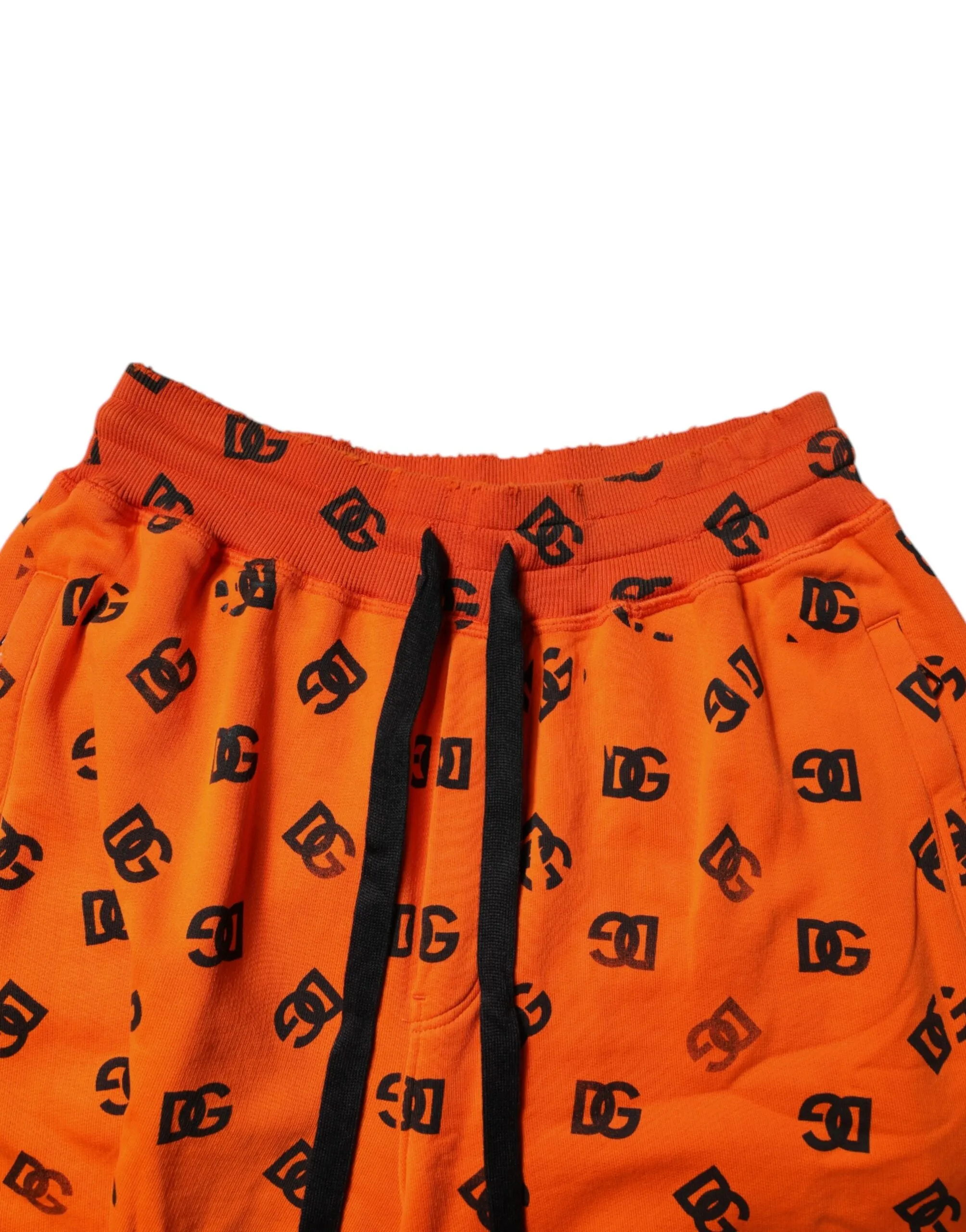 Dolce & Gabbana Logo Monogram Cotton Bermuda Men's Shorts (Pre-Owned)