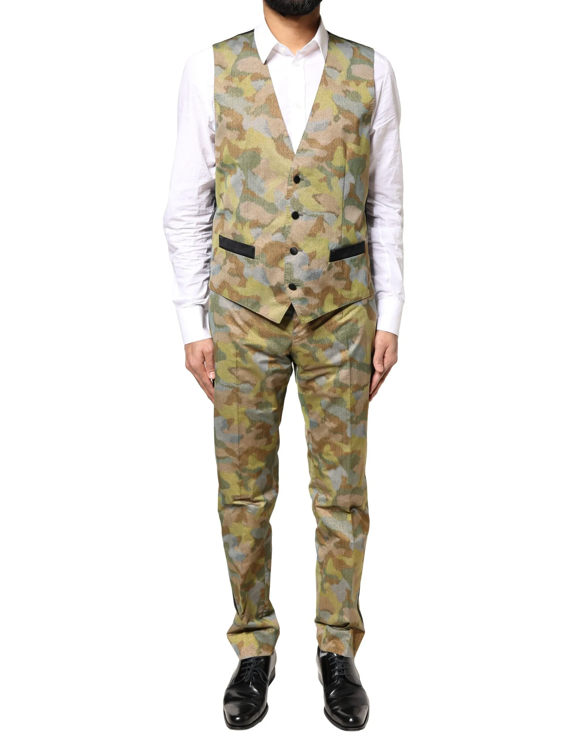 Dolce & Gabbana multi Camouflage SICILIA 3 Piece Men's Suit