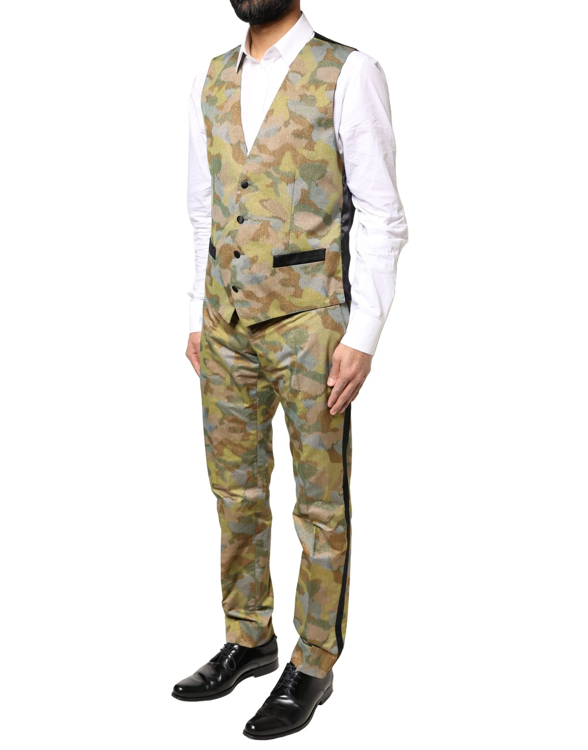 Dolce & Gabbana multi Camouflage SICILIA 3 Piece Men's Suit