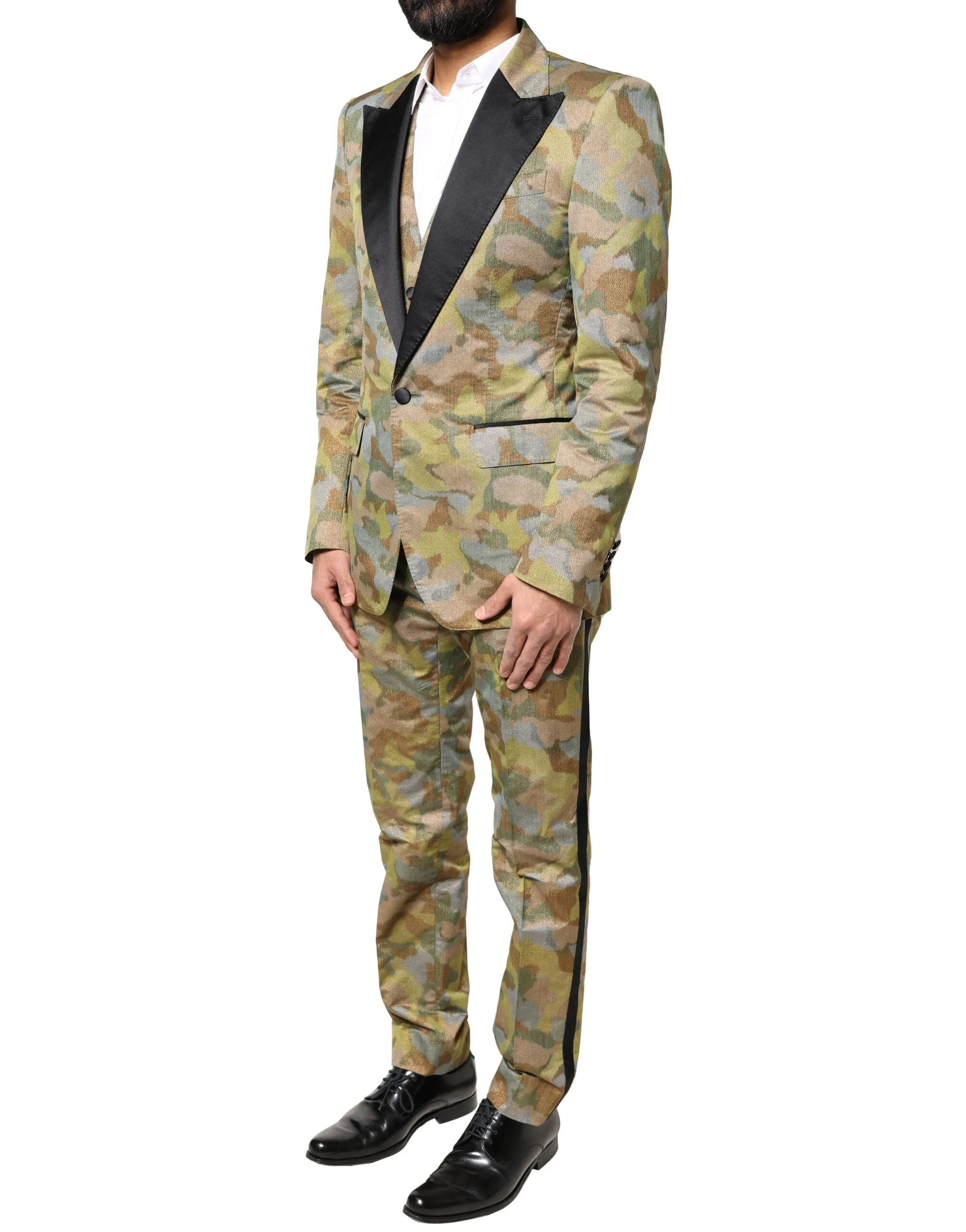 Dolce & Gabbana multi Camouflage SICILIA 3 Piece Men's Suit