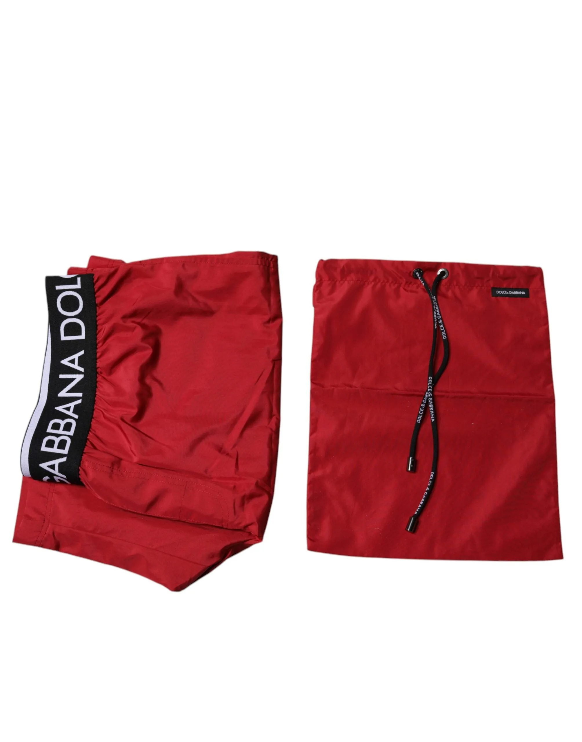Dolce & Gabbana Polyester Logo Beachwear Shorts 2Pc Men's Swimwear (Pre-Owned)