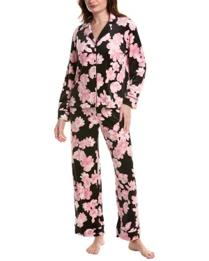 Donna Karan Sleepwear 2pc Velour Pajama Pant Set