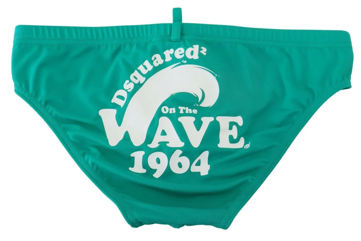 Dsqua²   Logo Print Men Swim Brief Men's Swimwear