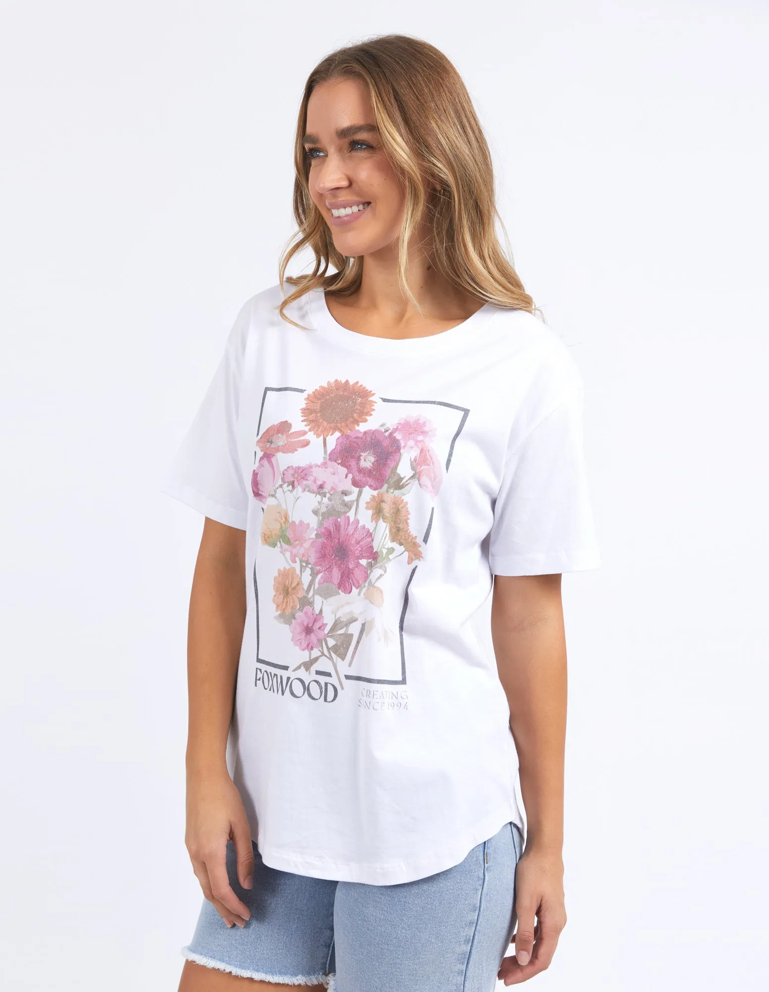 Foxwood In Bloom Tee White