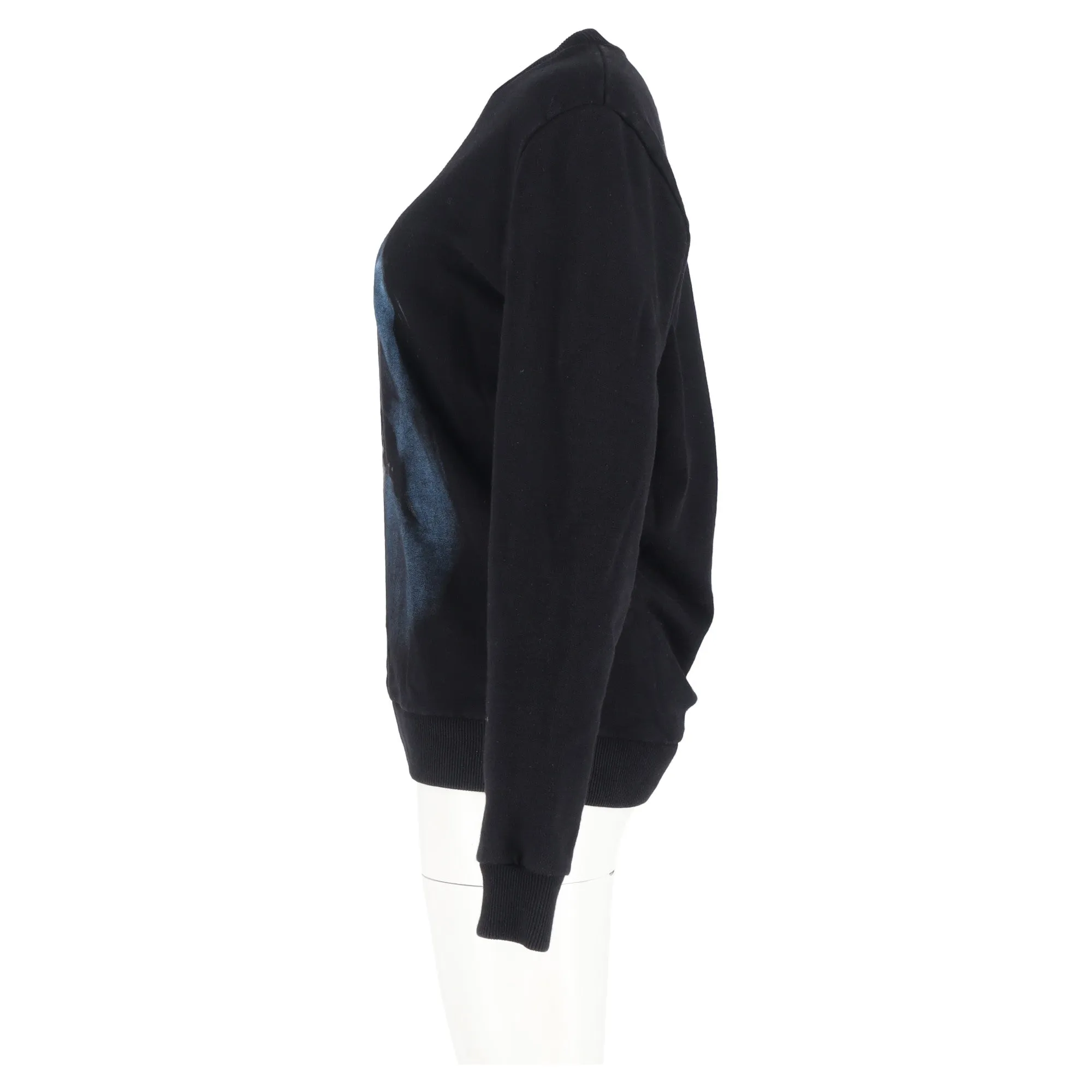 Givenchy Shark Printed Crewneck Sweater in Black Cotton