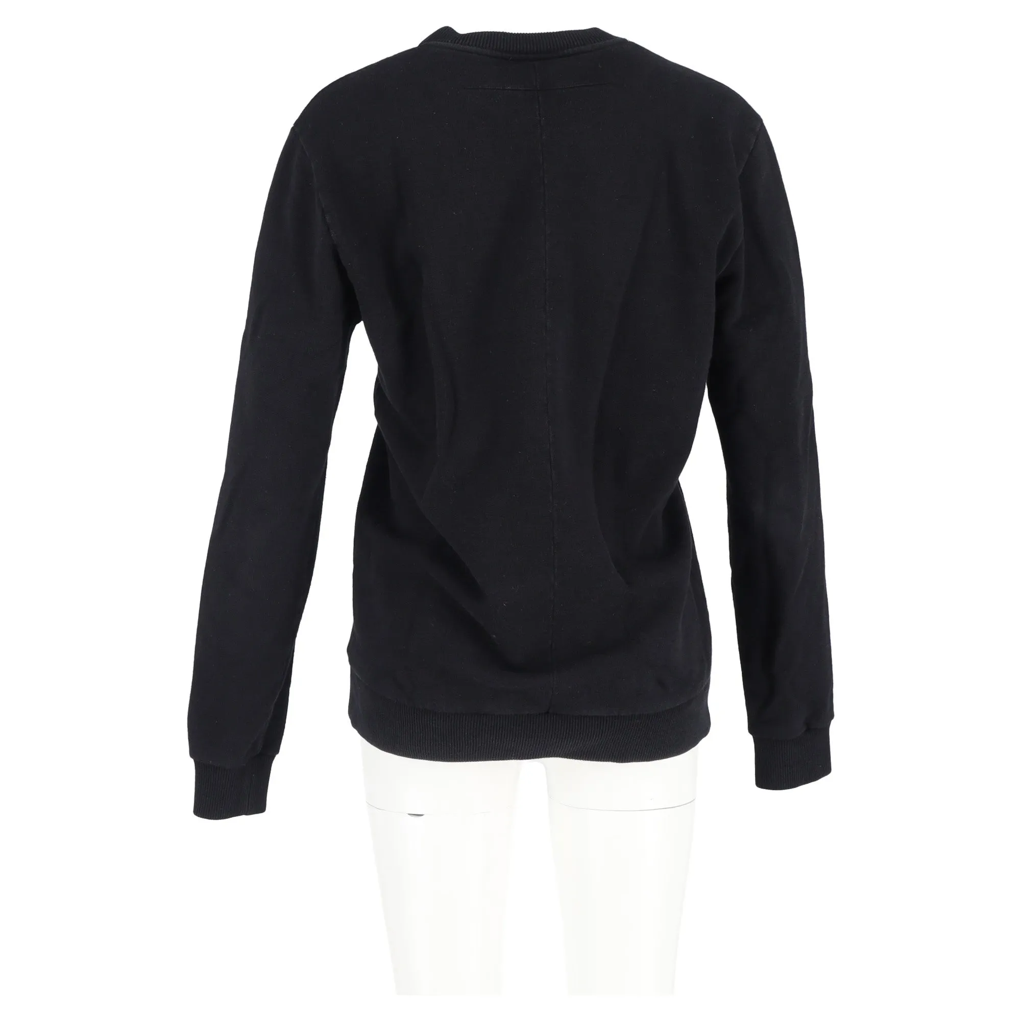 Givenchy Shark Printed Crewneck Sweater in Black Cotton