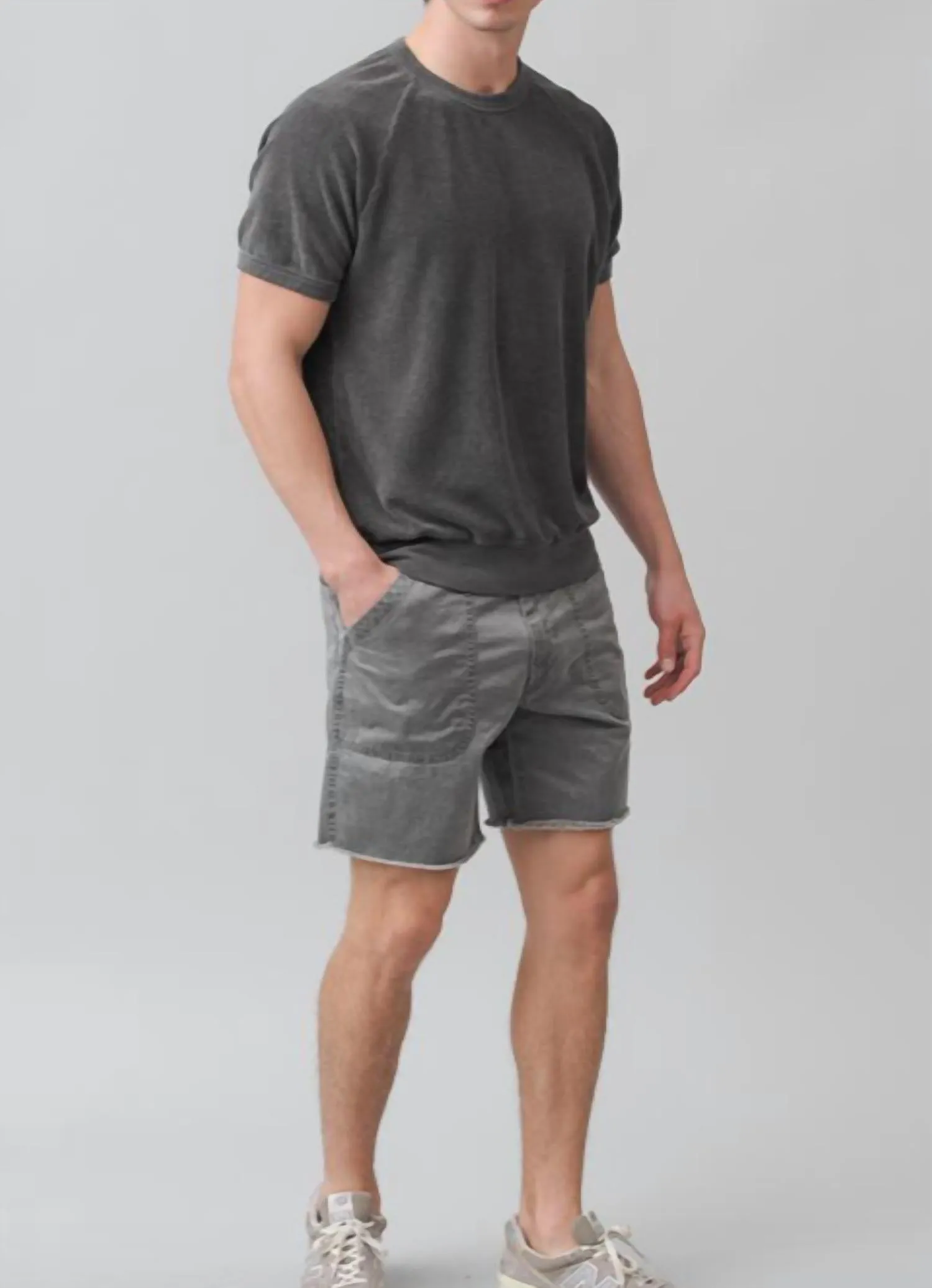 Herringbone Naval Short In Black