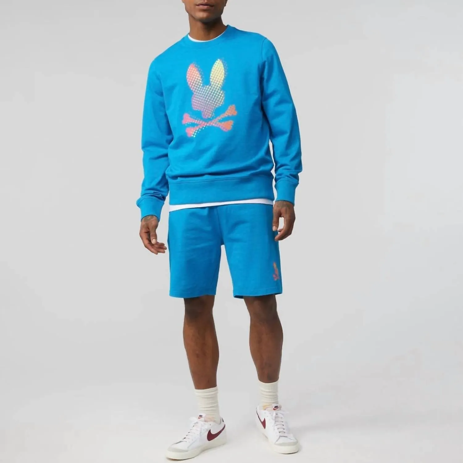 Hindes Sweat Short In Seaport Blue