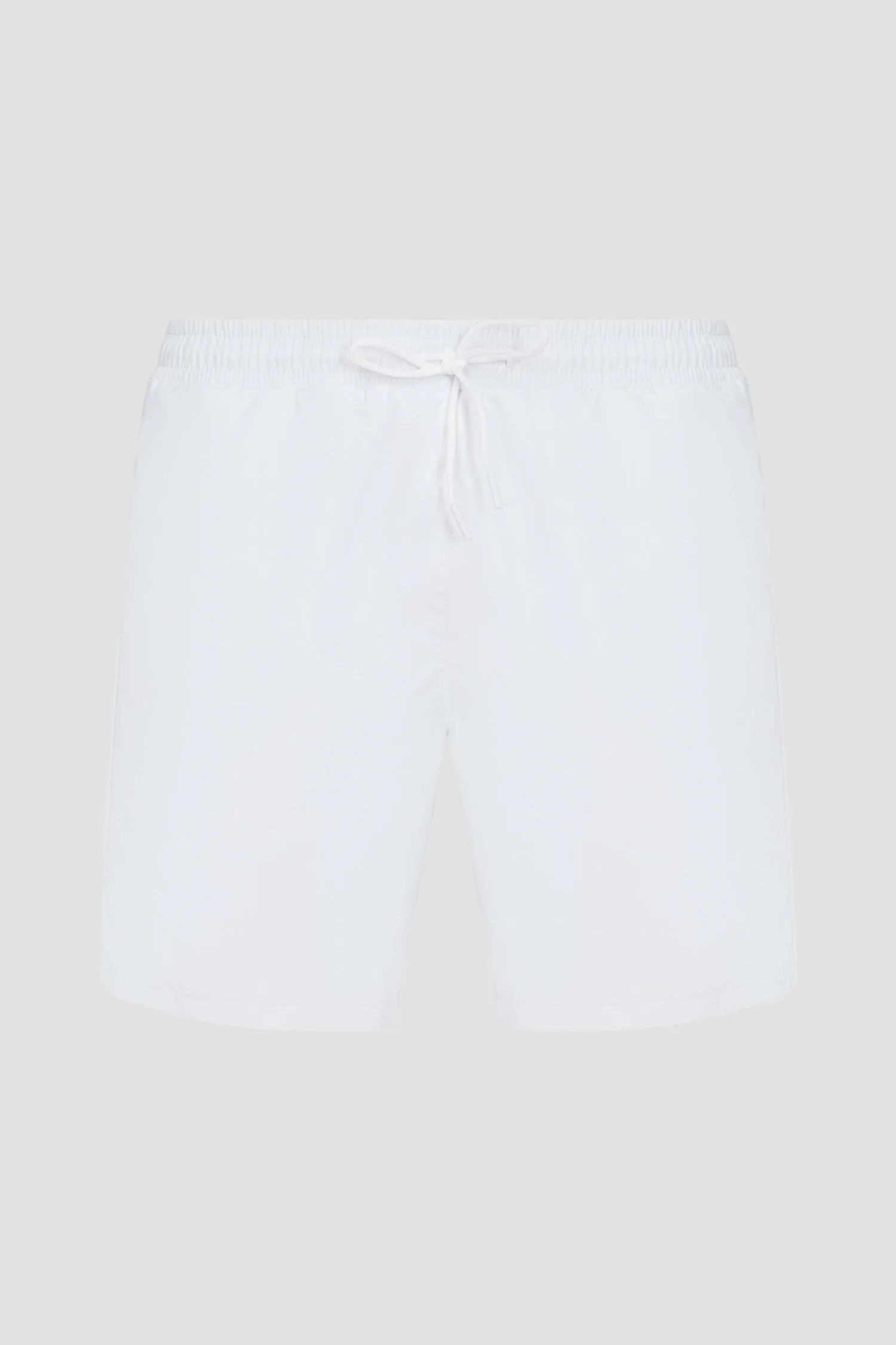 Hugo Boss Men's Pace Tonal Logo Swim Trunks, White