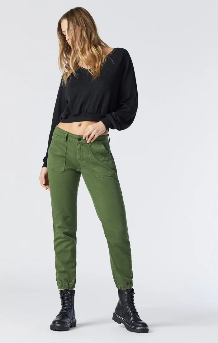 IVY SLIM CARGO IN CHIVE CASUAL COMFORT
