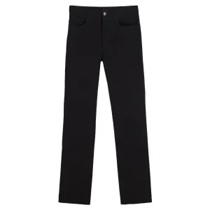 Joseph Straight Jeans in Black Cotton