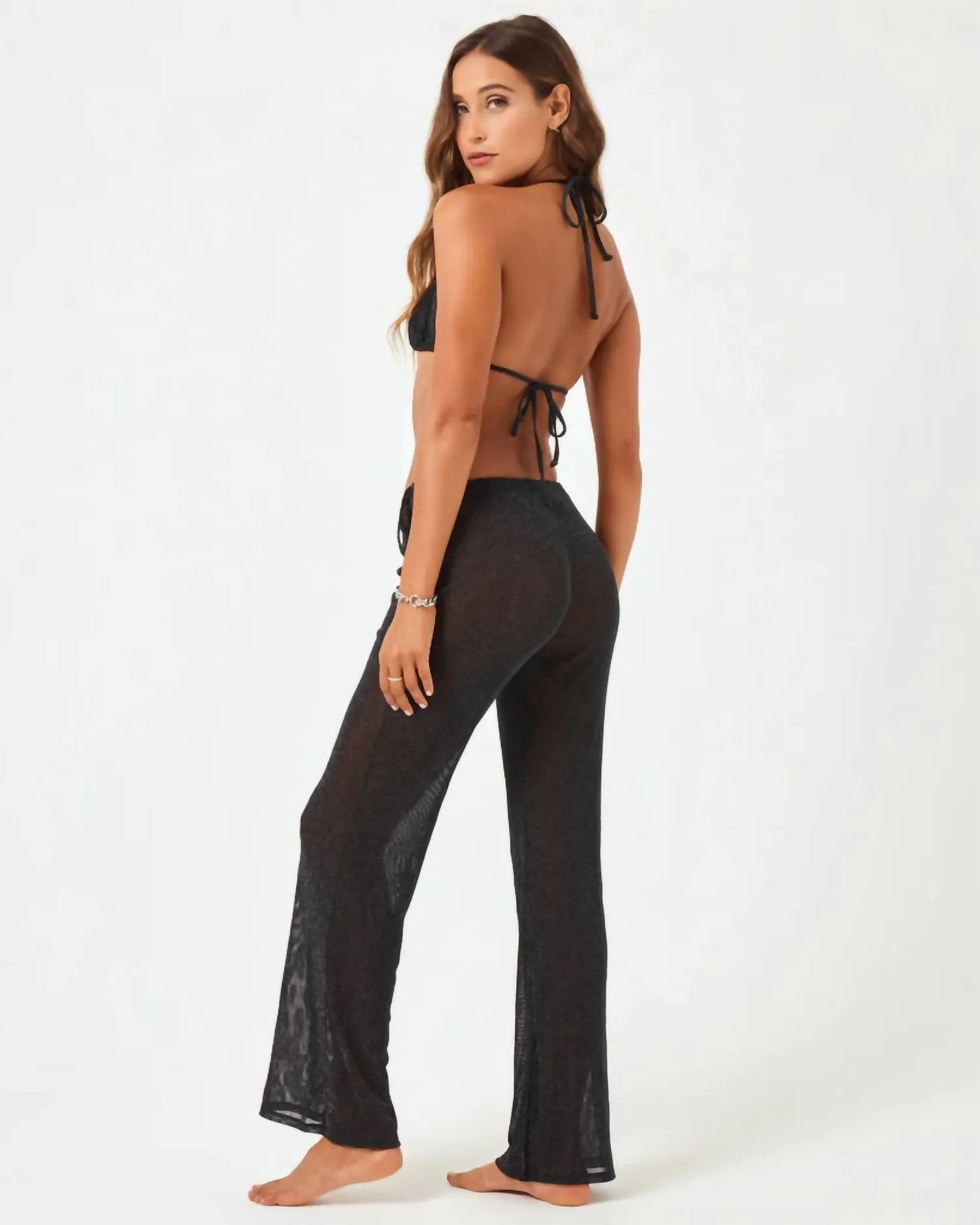 Kari Beach Cover Up Pants In Black
