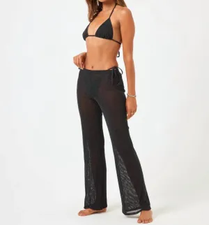Kari Beach Cover Up Pants In Black